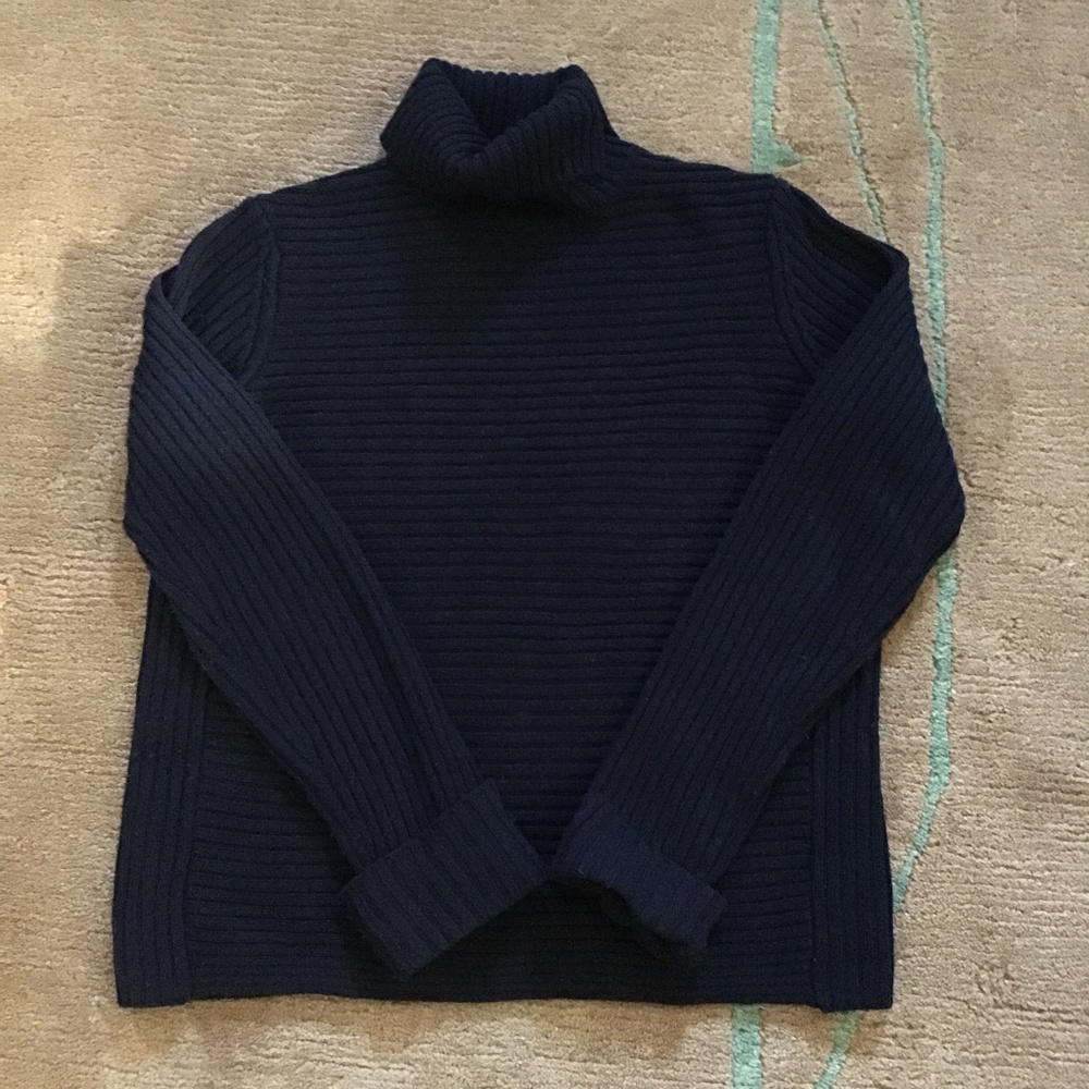 Jil Sander x Uniqlo Wool Turtleneck Ribbed Sweater Size Small